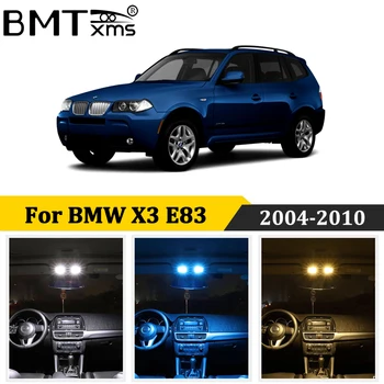 BMTxms 17Pcs Canbus Za BMW X3 E83 Avto LED Notranjosti Zemljevid Debla, notranjih Luči Komplet brez Napak Lučka Auto Dodatki