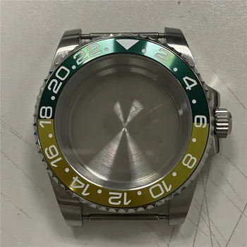 40 MM, iz Nerjavnega Jekla Watch Primeru Nastavite s Safirno Steklo za Japonski NH35/NH36 Watch Gibanje Delov