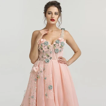 2020 Eno Ramo Ročno izdelane Rože Večerne Obleke Stranka Dolgo Formalno Obleko Realno Sliko Haljo De Soiree Serenehill BLA6512