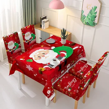 Božični prt stol kritje dekoracijo stol kritje nepremočljiva prt