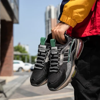 Moške čezmejnih vroče slog športni čevlji blazine kokice dnu priložnostne trendy čevlji visoke kakovosti non-slip šport priložnostne čevlji