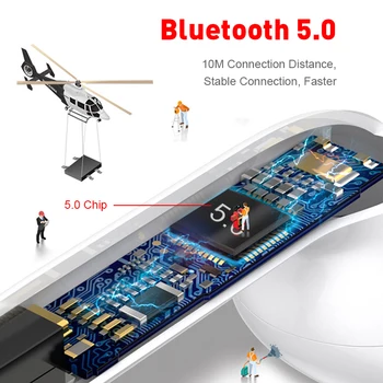 Original i12 TWS Brezžične Bluetooth Slušalke Air Touch Kontrole Čepkov za Prostoročno Slušalko S Polnjenjem Polje Za iPhone Android