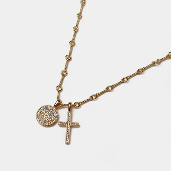 Amorita boutique Lep nasmejan obraz križ ogrlica