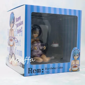 13cm Anime Seksi Dekle Slika Igrače Re:Življenje v drugačen svet od nič Rem Rojstni dan Torta PVC Dejanje Slika Igrača Zbirka Model