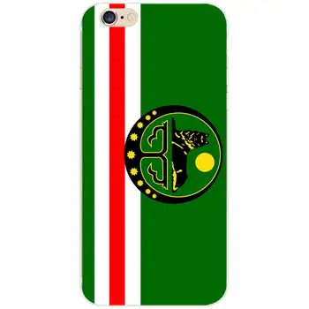 Čečenskih Nacionalno Zastavo Starinsko Temo TPU Telefon Primerih Za iPhone 6 7 8 S XR X Plus 11 12 Mini Pro Max