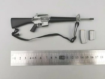 Na zalogi 1/6 obsega Mini-krat igrače M16A1+M203 model pištolo orožje-igrače oprema