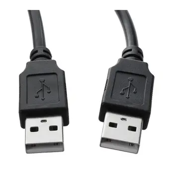 1m High Speed USB 2.0 Zaščiten, A Moški-Moški Kabel Vodi Črna