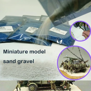 Miniaturni Plaži Prizorišče Beach Platformo DIY Izdelava Materiala gramoz Vojaške scenarij 100 g