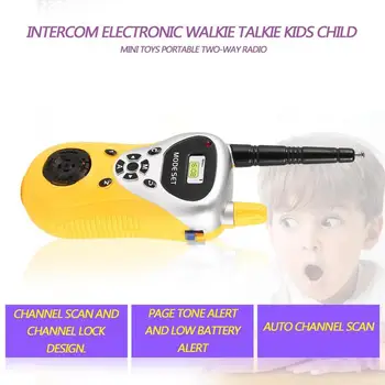 2Pcs/veliko Strokovno Interkom Otroci Elektronski Walkie Talkie Otrok Mini Ročni dvosmerna Radijska Interfonski