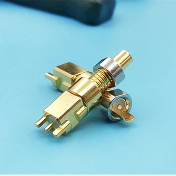 50pcs meri univerzalna Vtičnica pin ženski vtičnico mmcx Čistega bakra, pozlačen, Vgrajen v Orehi+50pcs moški mmcx Vtičnico za shure