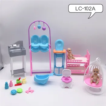 2020 najnovejše modne Barbies Princesa lutka oprema otroška postelja spalnica členkastih otroci igrajo hiša igrače