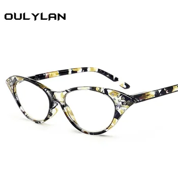 Oulylan Mačka Oči Obravnavi Očala Ženske Diamond Očala Presbyopic z Dioptrije 1.0 1.5 2.0 2.5 3.0 3.5 4.0 za Moški Ženski