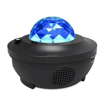 USB Glasovni Nadzor Zvezdnato Nebo Projektor Bluetooth Galaxy Star Projekcija Lučka Predvajalnik Glasbe LED Noč Svetlo Zvezdnato Darilo za Rojstni dan