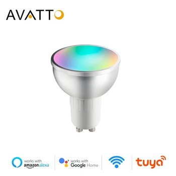 AVATTO GU10 WiFi Smart Žarnice, 5W RGB+WW+CW-LED Lučka za Pokal z Zatemniti Funkcija Timer Magic Žarnica Deluje za Alexa Google Dom Odmev