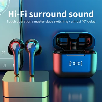 MiNi TWS Brezžične Bluetooth Slušalke 5.0 Digitalni Zaslon
