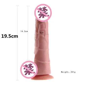 Dildo odraslih igrače Erotične igrače Dve dolžina možnosti Velik Penis Sesalni Igrače za Odrasle Sex Igrače za Ženske