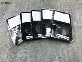 Knotolus 5pcs Trgovini črna plastika spredaj faceplate stanovanj primeru zajema lupini z objektiva za iPod 5. gen video 30gb 60gb 80gb