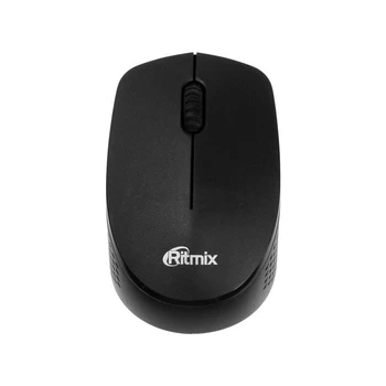 Ritmix RMW-502 miške, brezžične, optični, 1200 dpi, 2xAAA (ni priložen), USB, black 5240010