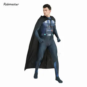 Odraslih Otrok Darth Vader Cosplay Kostum Zentai Z Cape Bo Ustrezala Anakin Skywalker Jumpsuit Star Wars Halloween Kostum Bodysuit Set