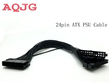 24 pin Dvojno Psu ATX Napajanje 30 cm Adapter Kabel Podaljšek Priključek Sinhroni Kabel za Rudarstvo 24Pin 20+4pin Dvojno PSU