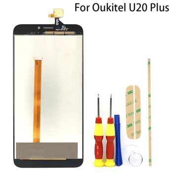 Za Oukitel U20 Plus Zaslon LCD+Touch Screen Računalnike Skupščine U20 PLUS Quad Core 5.5 Palčni Telefon, LCD-Zaslon