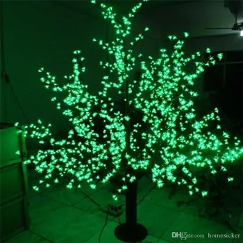 LED Božič Luči Češnjev Cvet Drevo 1248pcs Žarnice 1,8 m/6 m Višina Zaprtih prostorih ali na Prostem Brezplačna Dostava Kaplja Dež