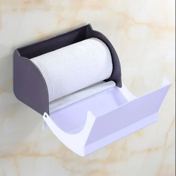 Nepremočljiva Toaletni Papir Držalo za Brisačo Razpršilnik Za Wc, WC, Kopalnica, Oprema Ustvarjalne Pladenj Plastično Steno Mount Papirja