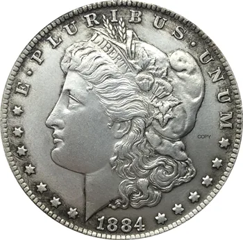Združene države Amerike 1884 CC Morgan En Dolar NAS Kovanec Svobode 90% Srebrna V Boga Zaupamo Kopija Kovanca