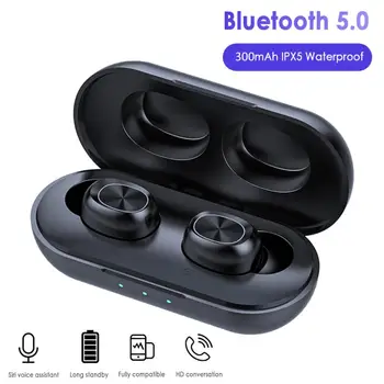 B5 Bluetooth brezžične slušalke 5.0 TWS touch kontrole nepremočljiva Bluetooth slušalke 9D stereo glasbe, slušalke 300mAh