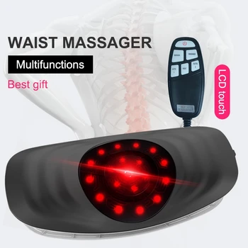 Električni Ledvenih Vleko Pralni Pasu Massager Vibracijsko Masažo Podporo Ledvene Hrbtenice Lajšanje Pasu utrujenost