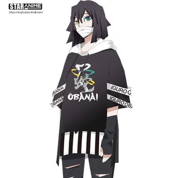 Anime Demon Slayer Kimetsu ne Yaiba Kanroji Mitsuri Priložnostne T-Shirt Kratek Tee Cosplay Poletje Unisex Moški Ženske Študent Svoboden Vrhovi