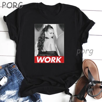 Rihanna anti release party Summer Ženske Harajuku Vrhovi Oblačila Ullzang T-Shirt Smešno Tiskanja Moških Tees