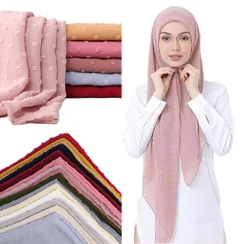 2020 NOVE ženske soild barve islamske headscarf glavo, rute Nekosmičena, polno kritje-up mehurček bombaž šal hijabs za muslimanske