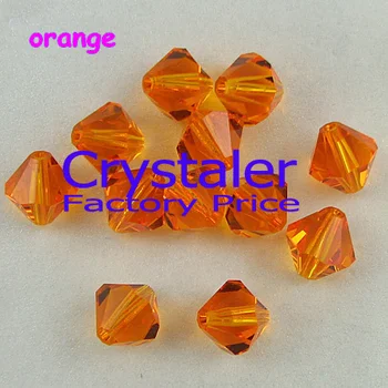 ~! 5301# Razred AAAA orange 3 mm 4 mm 6 mm 8 mm steklo, kristal Bicone Kroglice