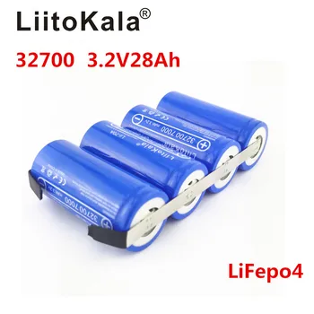 LiitoKala 3.2 V LiFePO4 32700 Baterije 14Ah 21ah 28ah 35ah 24Ah Neprekinjeno Odvajanje Največ 55A Visoko zmogljiva baterija+Nikljeve plošče,