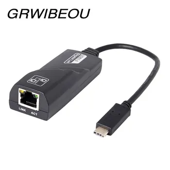 USB Tip-C Vrata priključek RJ45 Ethernet Adapter mobile/tablični otg uporabo Gigabitni Omrežni kabel