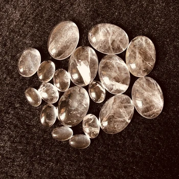 Naravni Jasno Quartz Crystal Chrysoprase Izgubijo Kamen 8x12mm 10x14mm 13x18mm 15x20mm Ovalne Gem kamen Chrysoprase Obroč obraz 10piece/veliko