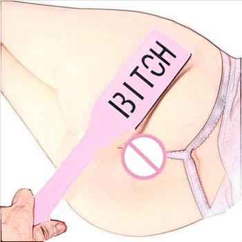 Candiway PU Usnje BlTCH Natisne Spank Veslo Fetiš BDSM Podrejeni Podrejeni Roleplay Igra za Odrasle Erotična Mučenja Igrače Za Par