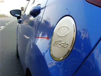 Za Ford Fiesta 2009-2012 Visoko kakovostnega nerjavečega/ABS Chrome rezervoar za Gorivo pokrov dekoracijo Obliž Anti-scratch varstvo Avto styling