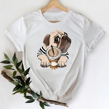 Majice za Ženske 2021 Živali Medved Dekle 90. letih Risanka Kawaii Oblačila Tiskanje, Grafično Tshirt Vrh Damo Natisniti Ženski Tee T-Shirt