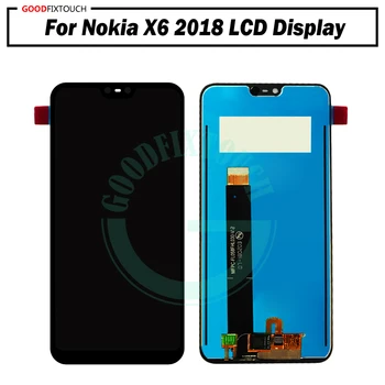 Zaslon X6 LCD Za Nokia X6 Zaslona LCD Za Nokia X6 LCD-Zaslon, Zaslon na Dotik, Računalnike Za Nokia 6.1 Plus LCD Zamenjava