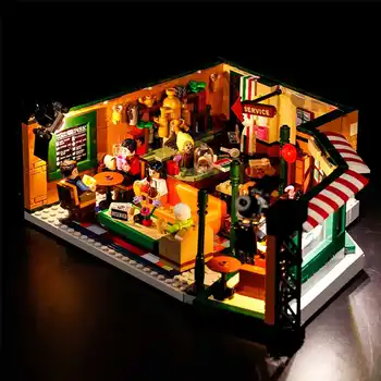 DIY Svetlobe LED Svetil SAMO Komplet Za LEGO 21319 Prijatelji Centralne Kočoperiti Opeke Igrača (Ne Vključuje Model)