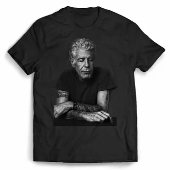 Anthony Bourdain T-Shirt 2020 Rezervacije Rip Kratkimi Rokavi Moški-Ženske Črna S3Xl M Xl 3Xl 2Xl Tee Majica