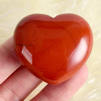 Ljubezen Kamen 45x40x20 mm Red Jasper Kristalno Srce Kroglice z šatulji kamni in zdravilnimi kristali Otroci Doma in Poroka Dekor