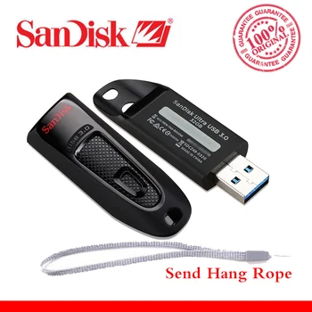 Prvotne SanDisk USB Ključek CZ48 USB Flash Disk 64GB Pen Drive 16GB 32GB 128GB 256GB USB 3.0 Pomnilniški ključ pendrive