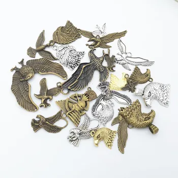 Vroče prodajo 100 g cinkove zlitine kovin, mešani orel obesek antično bronasto zapestnico, ogrlico DIY nakit obrti, trgovini pribora