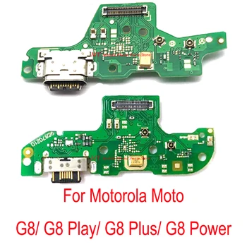 5 KOS Novo Polnjenje prek kabla USB Dock Vrat, Priključite Konektor Odbor Flex Kabel Za Motorola Moto G8 Plus Igraj Power Polnilec Vrata Rezervni Del