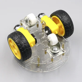 Inteligentni avto ohišje robot za sledenje avtomobila ovira, izogibanje avto s kodo kolo močan magnetni motor rt-4