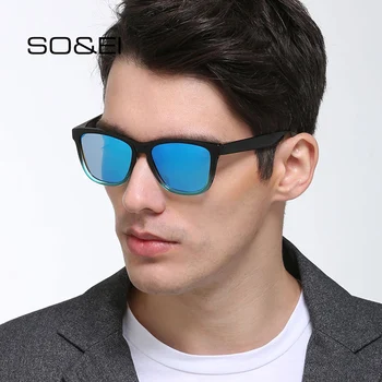 TAKO&EI Retro Kvadratnih Polarizirana sončna Očala Moških Black Gradient Okvir Ženske Zunanja Športna sončna Očala Očala UV400 Gafas De Sol
