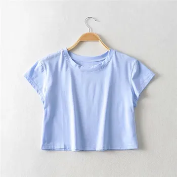 LXS22 Poletje ženske preprosto svoboden, svoboden priložnostne kratek sleeved majica s kratkimi rokavi